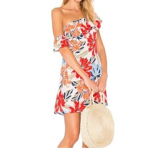 ASTR Marisol ruffle one shoulder dress